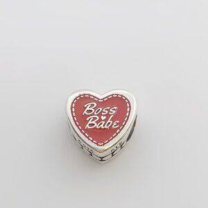Pandora Engravable Boss Babe Heart Charm